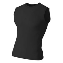 A4 Youth Sleeveless Compression Muscle T - Shirt