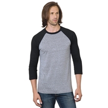 Bayside Unisex Three - Quarter Sleeve Raglan T - Shirt