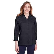 Devon Jones Ladies Crown Collection(R) Stretch Broadcloth Three - Quarter Sleeve Blouse