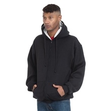 Bayside Adult USA Made Super Heavy Thermal - Lined Full - Zip Hooded Sweatshirt