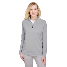 Devon Jones - Womens CrownLux Performance(R)Clubhouse Micro - Stripe Quarter - Zip Pullover