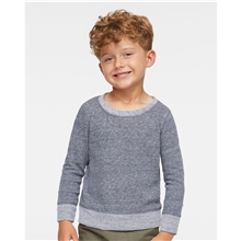 Rabbit Skins - Toddler Harborside Mlange French Terry Crewneck Sweatshirt