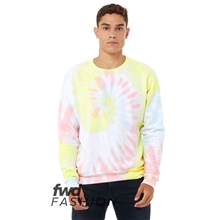 Bella + Canvas FWD Fashion Unisex Tie - Dye Pullover Sweatshirt