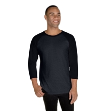 Jerzees Unisex Three - Quarter Sleeve Raglan T - Shirt