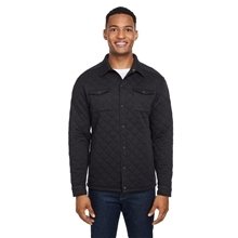 J America Adult Quilted Jersey Shirt Jacket