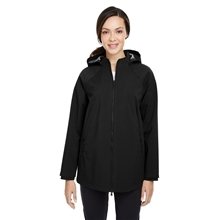 North End Ladies City Hybrid Soft Shell Hooded Jacket