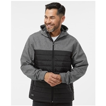 Dri Duck Mens Pinnacle Puffer Body Softshell Hooded Jacket