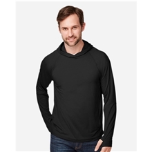 North End - Unisex JAQ Stretch Performance Hooded Long Sleeve T - Shirt