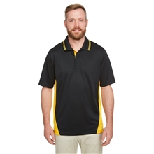 Harriton Mens Tall Flash Snag Protection Plus IL Colorblock Polo