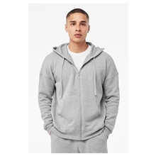 Bella + Canvas Unisex Sponge Fleece DTM Full - Zip Hooded Sweatshirt