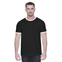 StarTee Mens CVC Ringer T - Shirt