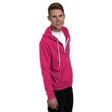 Bayside Unisex USA Made Full - Zip Lightweight Hooded Sweatshirt