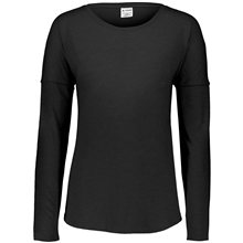 Augusta Sportswear Ladies Tri - Blend Long Slevee T - Shirt