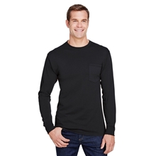 Hanes Adult Workwear Long - Sleeve Pocket T - Shirt