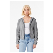 Bella + Canvas Ladies Sponge Fleece Full - Zip Hooded Sweatshirt