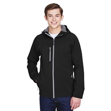 North End - Mens Prospect Two - Layer Fleece Bonded Soft Shell Hooded Jacket