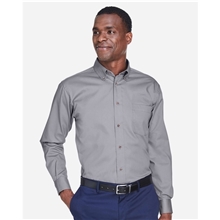 Harriton - Mens Tall Easy Blend(TM) Twill Dress Shirt