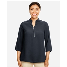 Devon Jones Ladies Perfect Fit(TM) Three - Quarter Sleeve Crepe Tunic