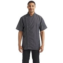 Artisan Collection by Reprime Unisex Zip - Close Short Sleeve Chefs Coat
