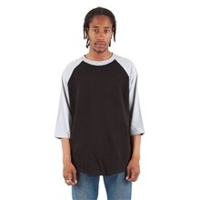 Shaka Wear Adult 8.9 oz, 3/4- Sleeve Raglan T - Shirt