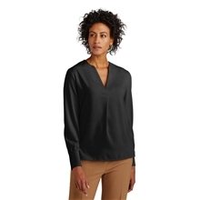 Brooks Brothers(R) Womens Open - Neck Satin Blouse