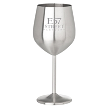18 oz Stainless Steel Stemmed Wine Glass