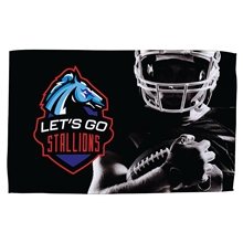 Terry Microfiber Rally Towel 11 x 18 - Full Color