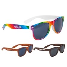 Kalani Rainbow / Wood Sunglasses