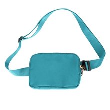 Crossbody belt bag fanny pack with metal zipper (air import)