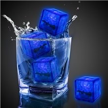 Blue LED Ultra Glow Ice Cube - Liquid Activated