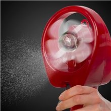 Red Water Spray Fan