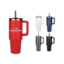 Pinnacle 40 oz Vacuum Insulated Eco - Friendly Travel Tumbler With Straw
