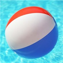 12 Red / White / Blue Beach Ball
