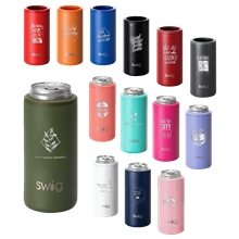 Swig(R) 12 oz Skinny Matte Can Cooler, Laser, Premium