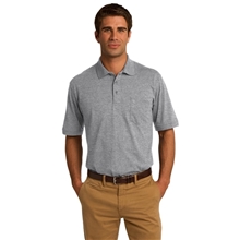 Embroidered Port Company(R) Core Blend Jersey Knit Pocket Polo