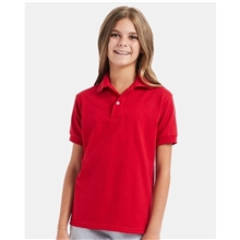 Hanes 5.2 oz, 50/50 EcoSmart(R) Jersey Knit Polo - 054Y