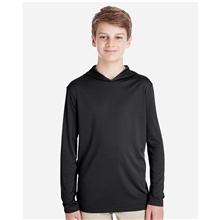 Team 365 - Youth Zone Performance Hooded T - Shirt