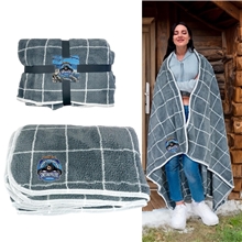 Gift Wrapped Plaid Recycled Blanket