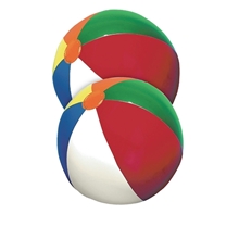 Beach Ball w / 24 Multi - Colored Panels or Patriotic
