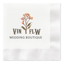 Full Color 3 Ply Premium Coined Beverage Napkins