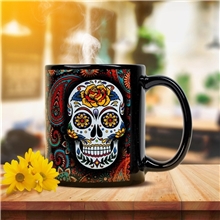 Full Color 11 oz Black Ceramic Mug