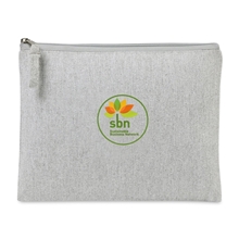 AWARE(TM) Recycled Cotton Zippered Pouch