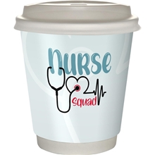 10 oz Full Color Healthcare Insulated Paper Cup With Lid
