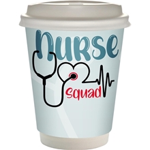 12 oz Healthcare Full Color Paper Cup With Lid