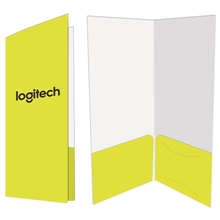 2 Pocket Mini Folder W / Glued Pockets Full Color