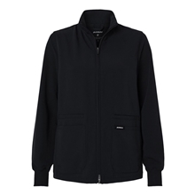 Jaanuu - Womens Ceri Essential Full - Zip 6- Pocket Scrub Jacket