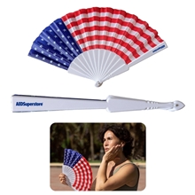 Patriotic Accordion Fan