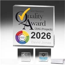 2 x 2 /12 x Mini Square Acrylic Paperweight