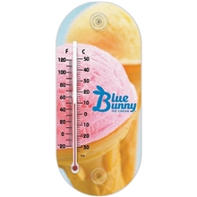 Full Color Indoor / Outdoor Window Thermometer - 7 7/8 x 3 1/8