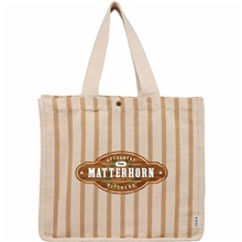 FEED Organic Cotton and Jute Striped Tote